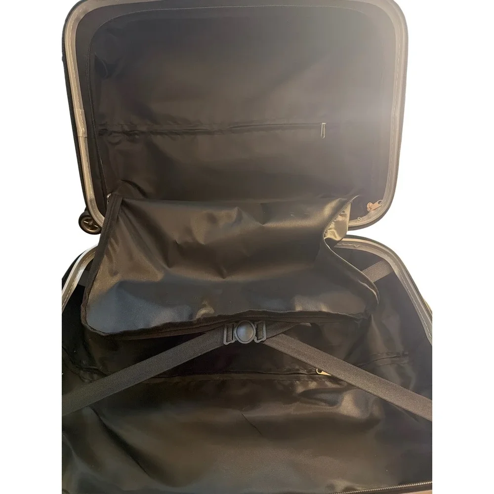 Denco NFL Chicago Bears Navy Blue Hardside Spinner Carry On Luggage Suitcase